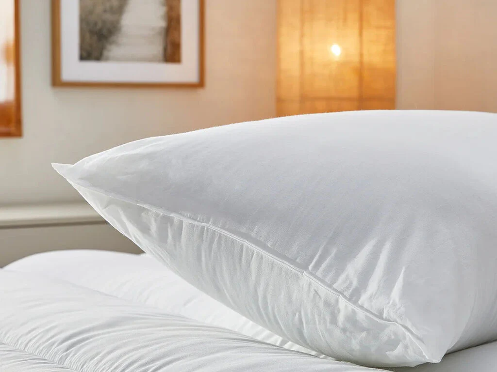 Almohada de fibra con funda de algodón antiácaros - Image 3